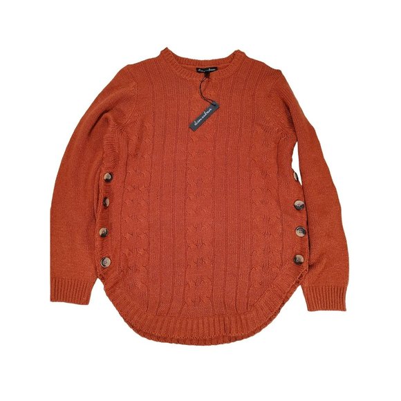 Alison Andrews Sweaters - Women's Alison Andrews Sweater Pumpkin Autumn Harvest Burnt Orange Size L New